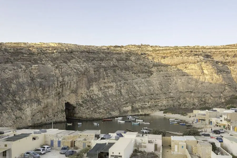 Dwejra and Fungus Rock on the west coast of Gozo